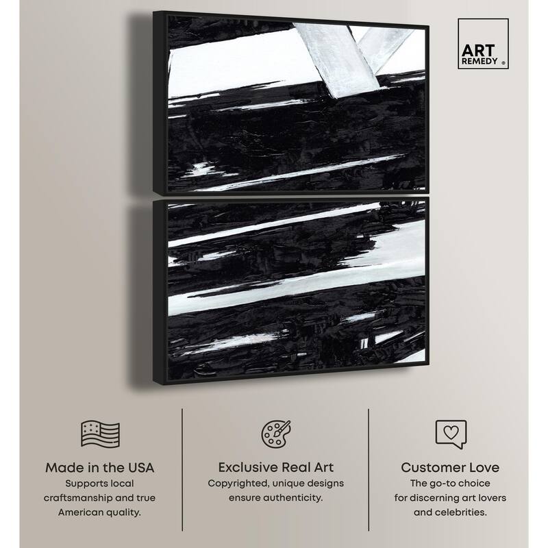 Geometric Story Canvas Set of 2 by Art Remedy