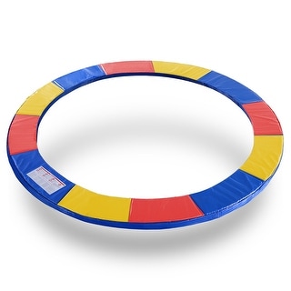 ExacMe Trampoline Pad Replacement, Round Safety Spring Cover 10 12 14 15 16 Foot, Multicolor