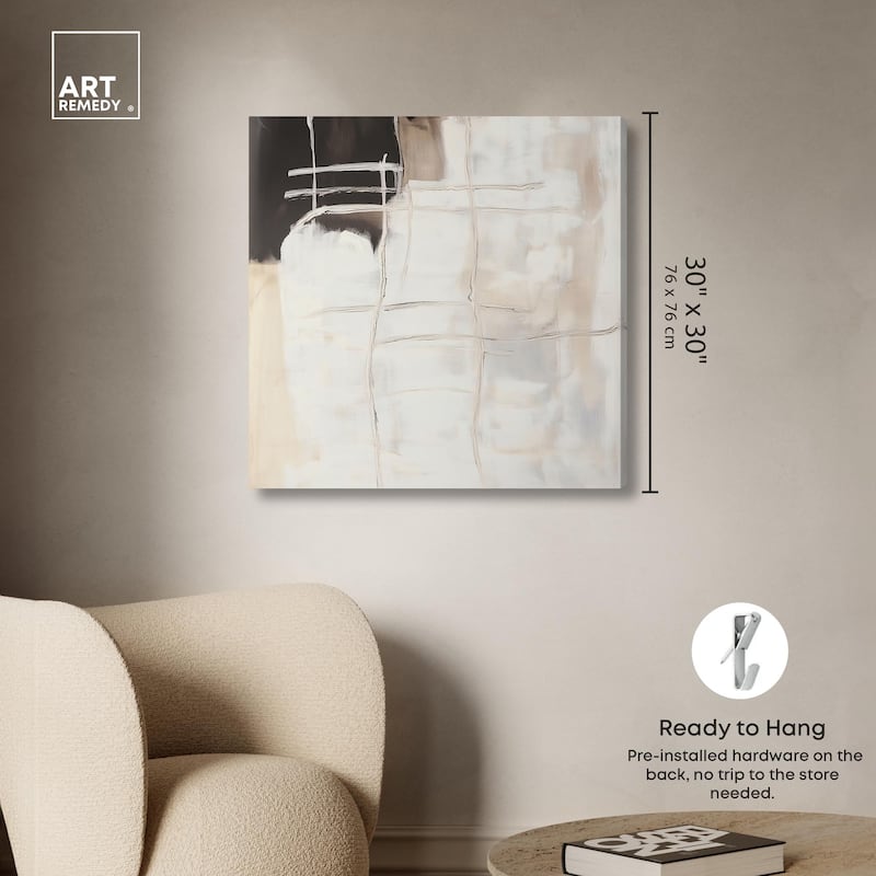 Gestural Glyphs II Canvas by Art Remedy, Gallery Wrapped