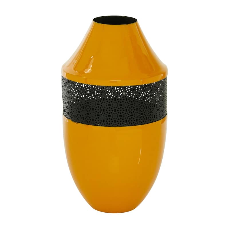 Metal Vase - Yellow or White - Roche River Decor
