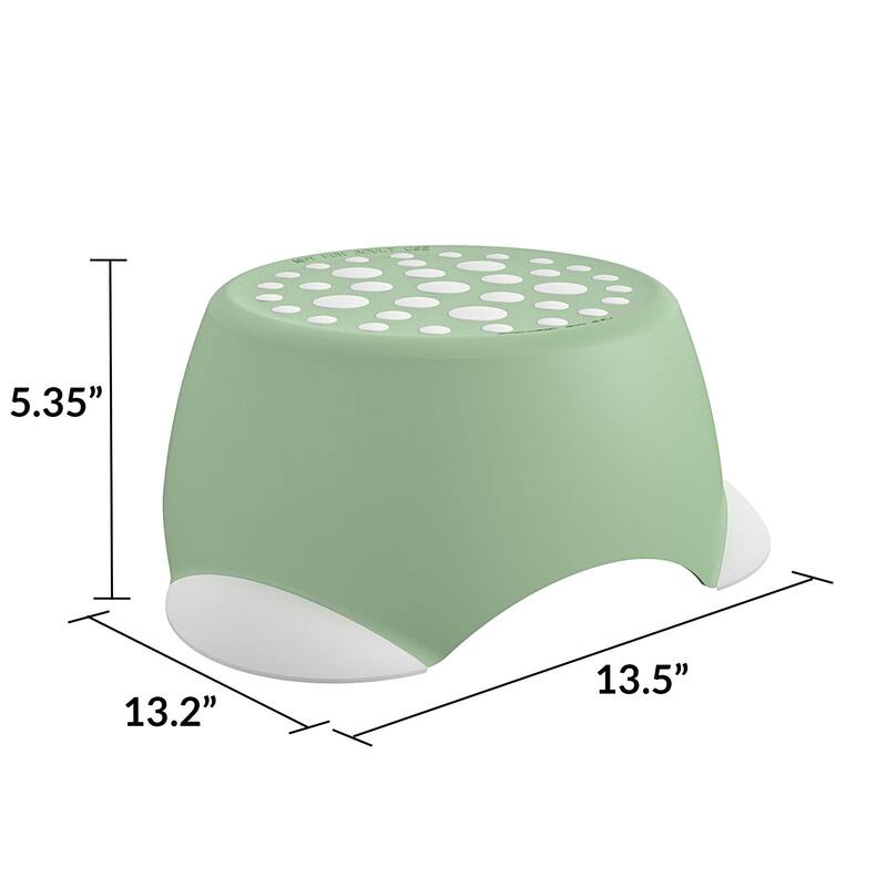 Anmytek Kids One-Step Step Stool 2 Pack Small Children's Step Stool - Green