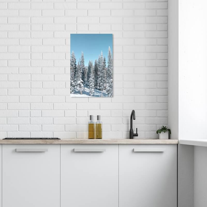 Wynwood Studio Canvas Floral and Botanical Its Cold Blue and Modern & Contemporary Wall Art Canvas Print - 24 x 16