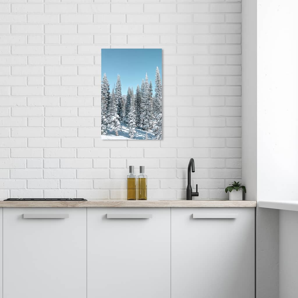 Wynwood Studio Canvas Floral and Botanical Its Cold Blue and Modern & Contemporary Wall Art Canvas Print