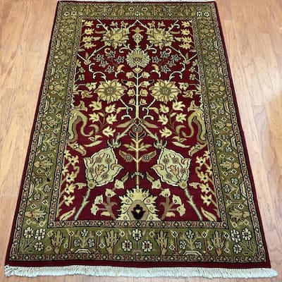 HERAT ORIENTAL Handmade Mahal Wool Rug - 4' x 6'