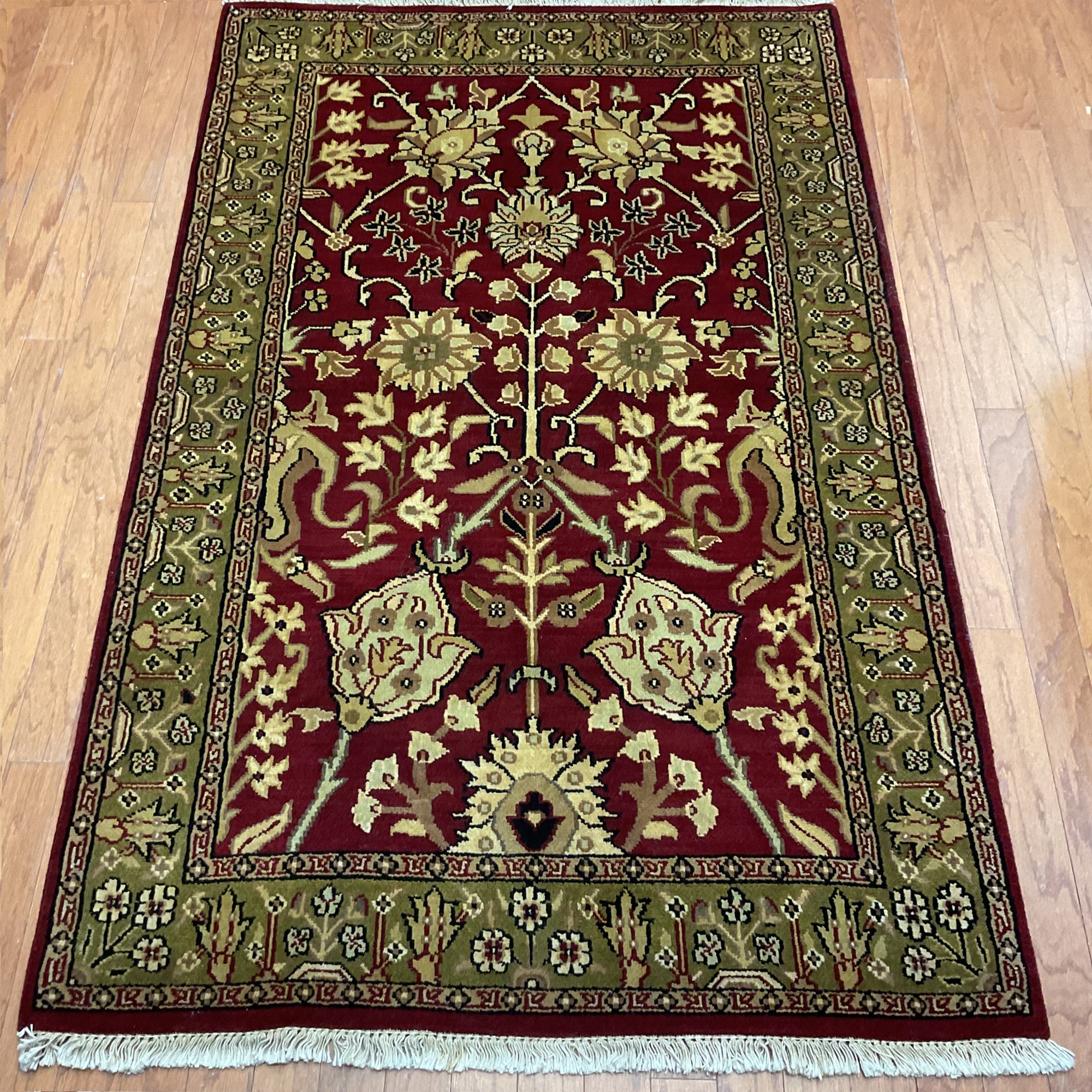 HERAT ORIENTAL Handmade Mahal Wool Rug - 4' x 6'