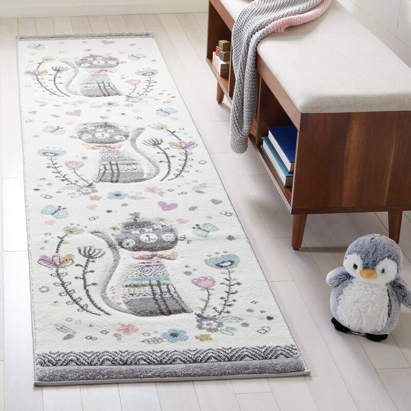 SAFAVIEH Carousel Kids Donika Parisian Cat Rug