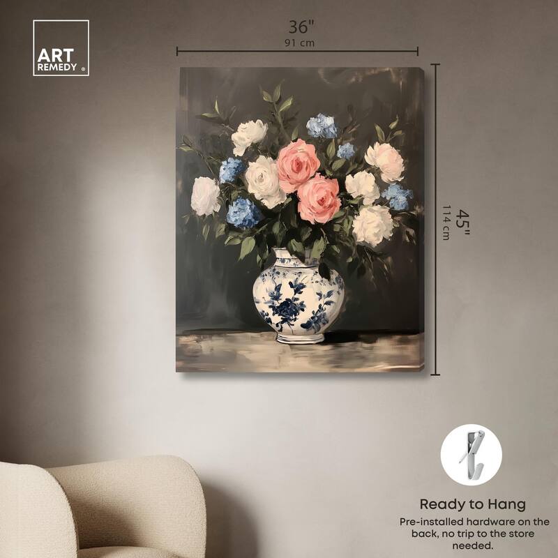Classic Bouquet Canvas by Art Remedy, Gallery Wrapped