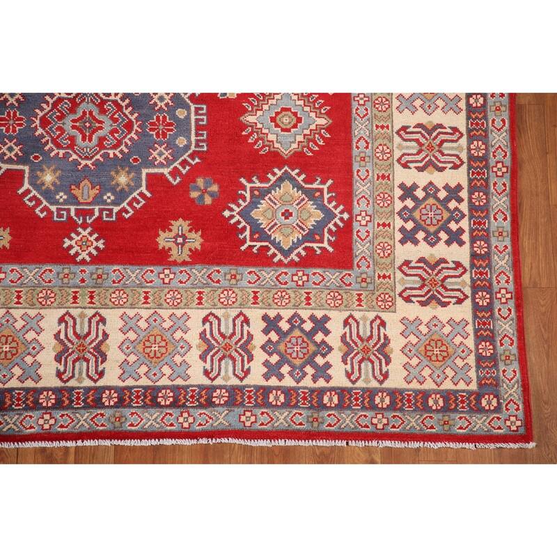 Traditional Red Kazak Oriental Area Rug Handmade Wool Carpet - 6'7"x 9'8"
