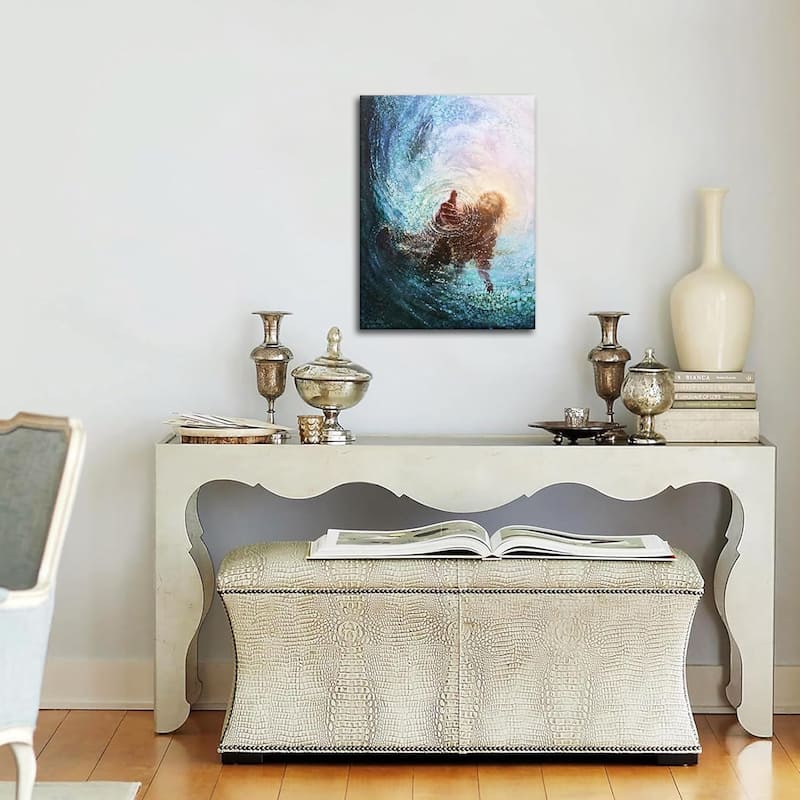 Jesus Christian Wall Art, Hand of God Canvas Paintings