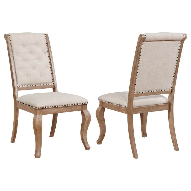 Brockway Upholstered Dining Chair (Set of 2) - Barley Brown