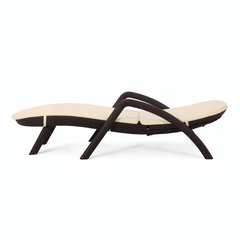 rgonomic Outdoor Chair with Wicker Texture - Durable, Comfortable Cushion, Stable Design