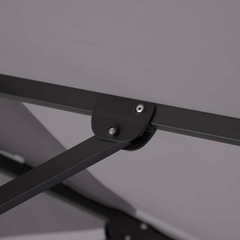 Furniture of America Aires 8-foot Steel Square Cantilever Offset Tilt Roma Umbrella