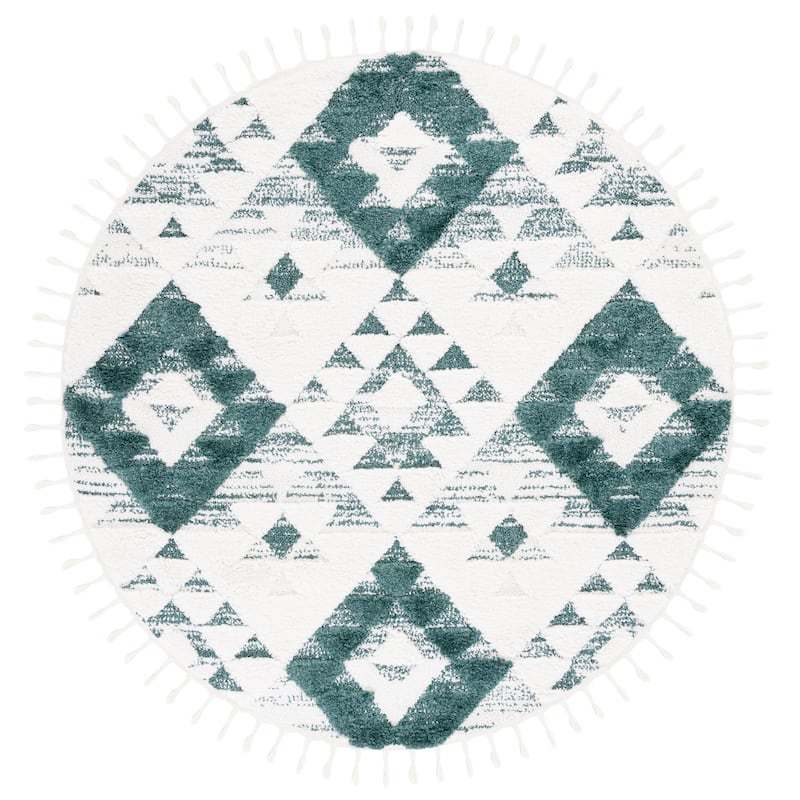 SAFAVIEH Moroccan Tassel Shag Kobi 2-inch Thick Rug