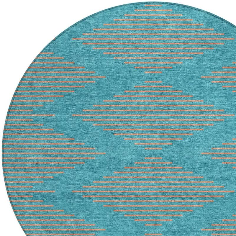 HomeRoots Geometric Transitional Rectangle Outdoor Rug