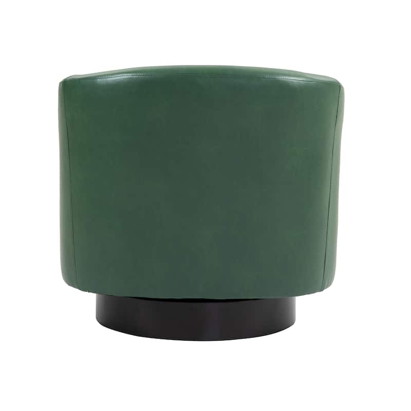 2 Set 360°Swivel Fabric Accent Chairs Barrel Armchairs