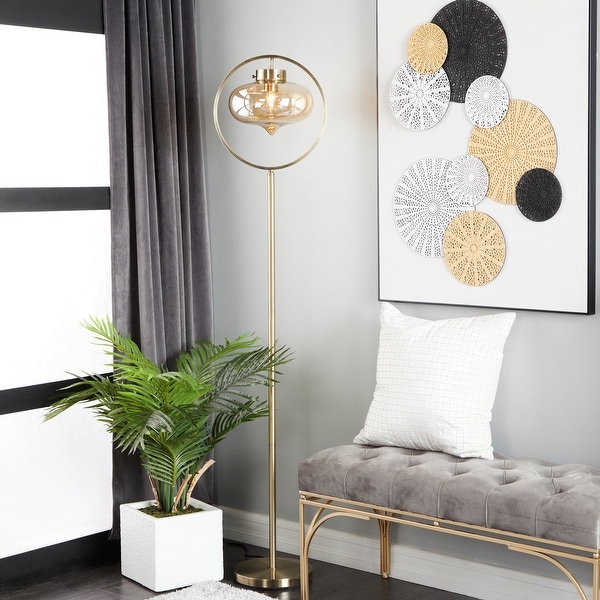 Floor lamp hanging shade on sale