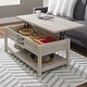 preview thumbnail 6 of 15, Modern Farmhouse Rectangular Lift Coffee Table - 43.15 in * 23.47 in * 18.07 in