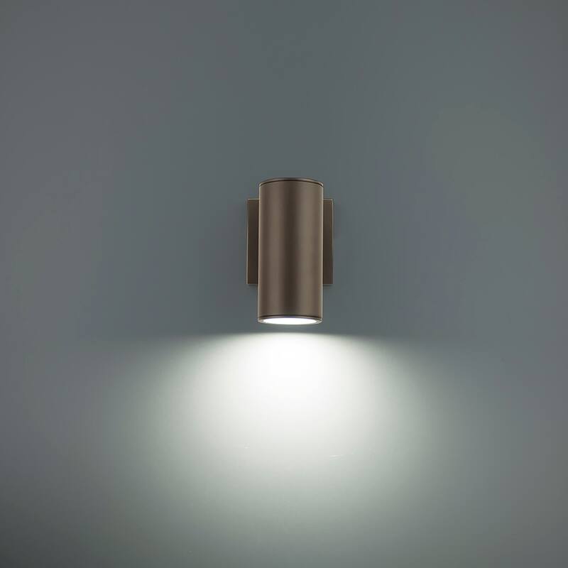WAC Lighting Cylinder 7" Tall Single Light LED Outdoor Wall Sconce -