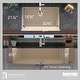 preview thumbnail 24 of 66, Karran Retrofit Farmhouse Quartz Single Bowl Kitchen Sink Kit