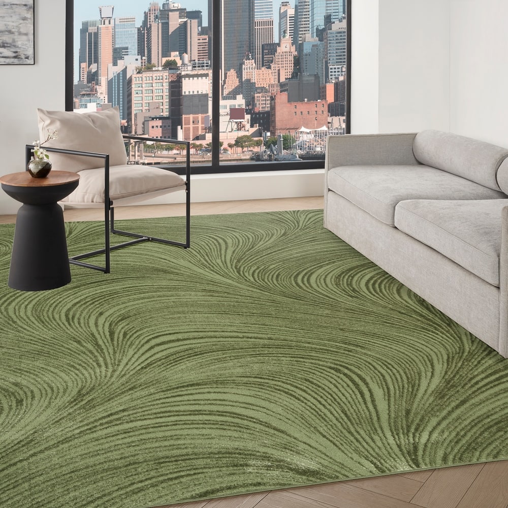 DKNY Central Park West Indoor only Abstract Glam Area Rug