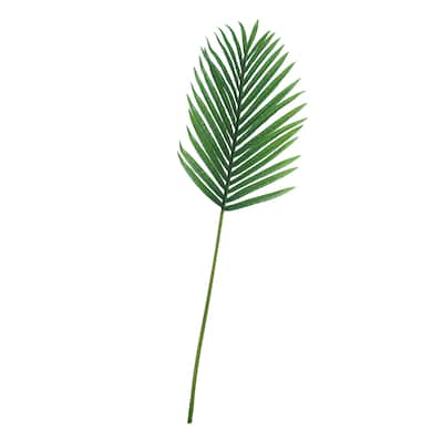 Set of 3 Artificial Hawaiian Tropical Areca Palm Leaf Stem Plant Greenery Foliage Spray Branch 40.5in
