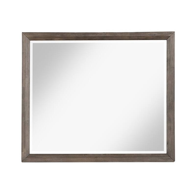 Bridgevine Home Avana Mirror, No Assembly Required, Smoky Greige Finish