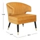 preview thumbnail 33 of 39, SAFAVIEH Stazia Velvet Wingback Accent Chair - 26.8" x 28" x 31.9"