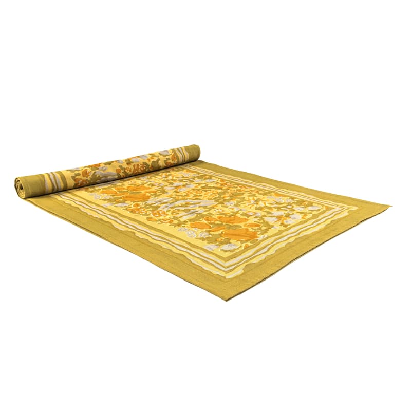 Couleur Nature Jardin Runner - Mustard/Grey - 16 x 90