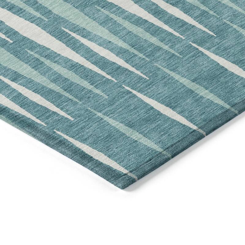 Machine Washable Indoor/ Outdoor Chantille Contemporary Mosaic Rug