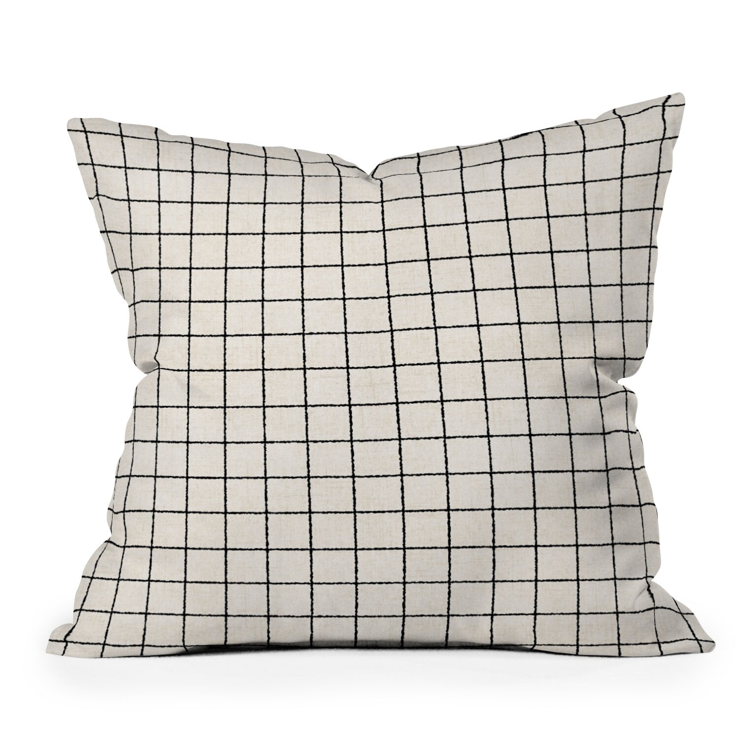 grid throw pillow