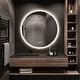 preview thumbnail 1 of 9, Round Frameless Wall Mount Anti Fog LED Light Bathroom Vanity Mirror 24*24"