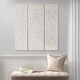 preview thumbnail 3 of 5, Madison Park Mandala Triptych 3-Piece Dimensional Resin Canvas Carved Medallion Wooden Wall Art Set