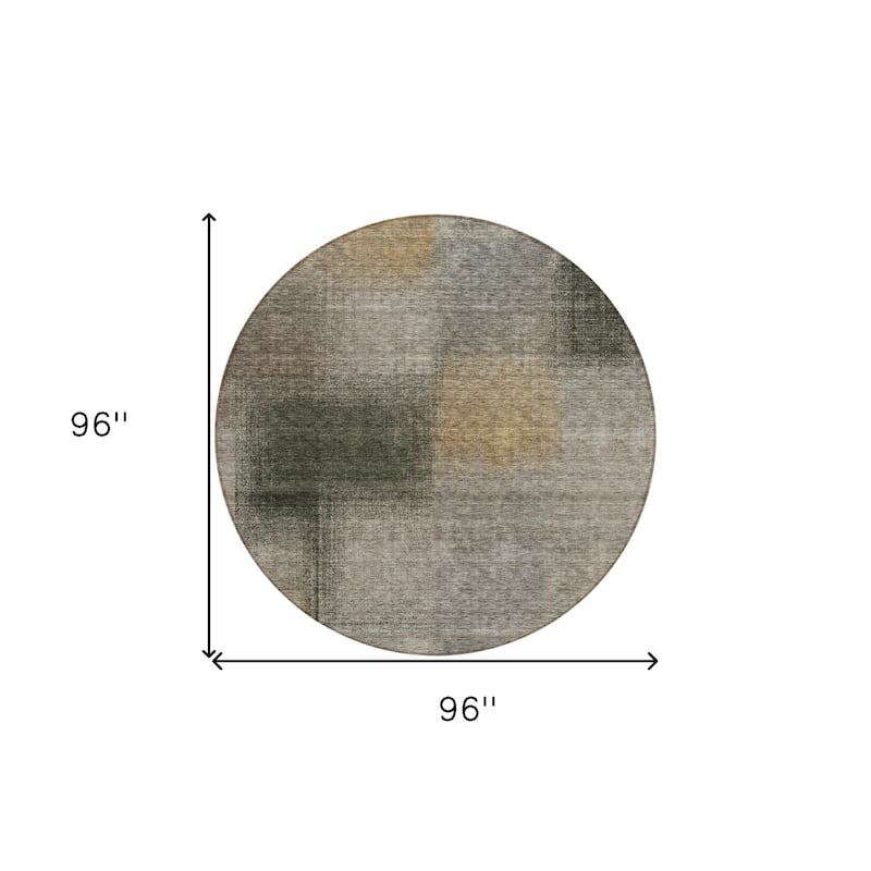 HomeRoots Abstract Transitional Rectangle Outdoor Rug