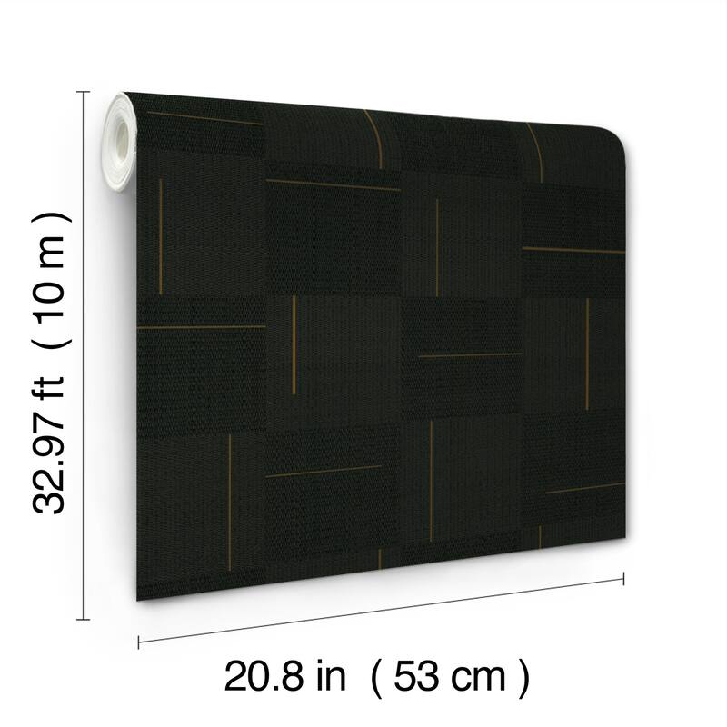 Salford Geo Block Weave 20.9 In W X 33 Ft L Wallpaper