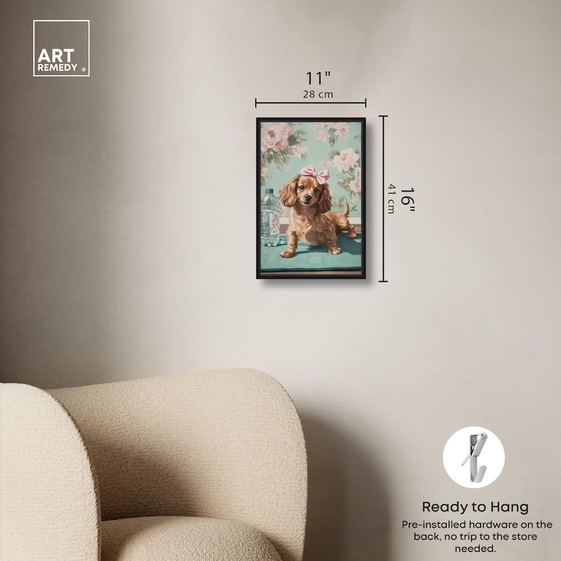 Doxxie Dainty Yoga Canvas by Art Remedy