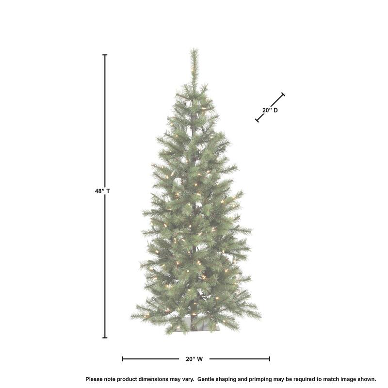 4' LED Asheville Alpine Tree, Clear Lights