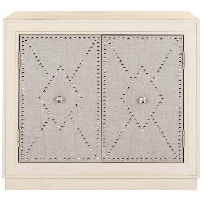 SAFAVIEH Alabama 2-Door Beige Storage Chest - 32Wx16Dx29H