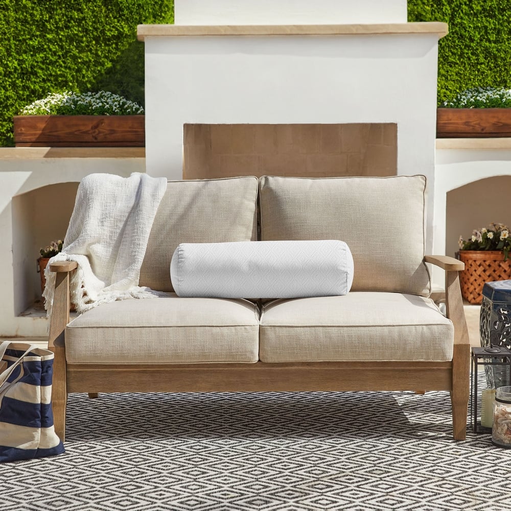 Sorra Home Sunbrella Outdoor Knife Edge Bolster Pillow Single