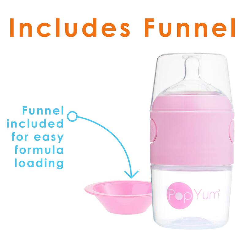 PopYum 5 oz Anti-Colic Formula Making Baby Bottle