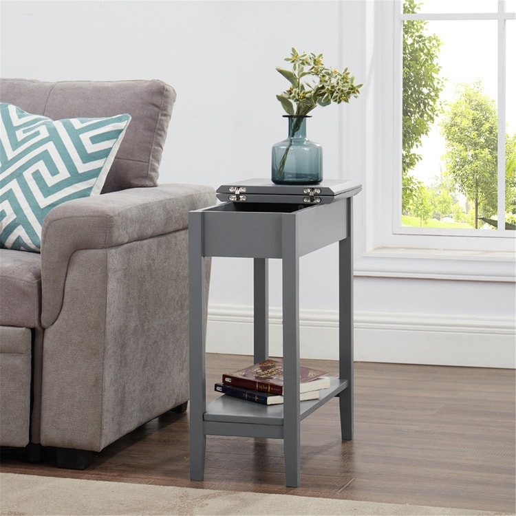 Narrow nesting side shop tables