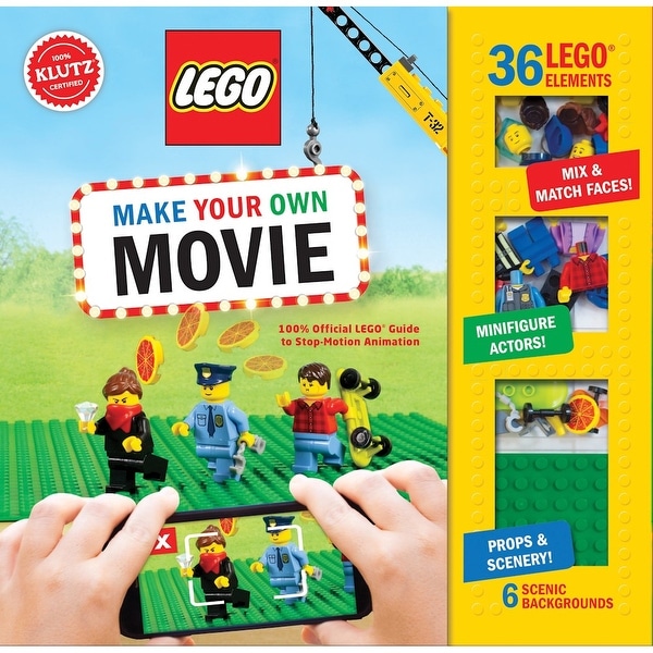 LEGO Make Your Own Movie Book Kit - Stop Motion Film Guide - 80 Pages