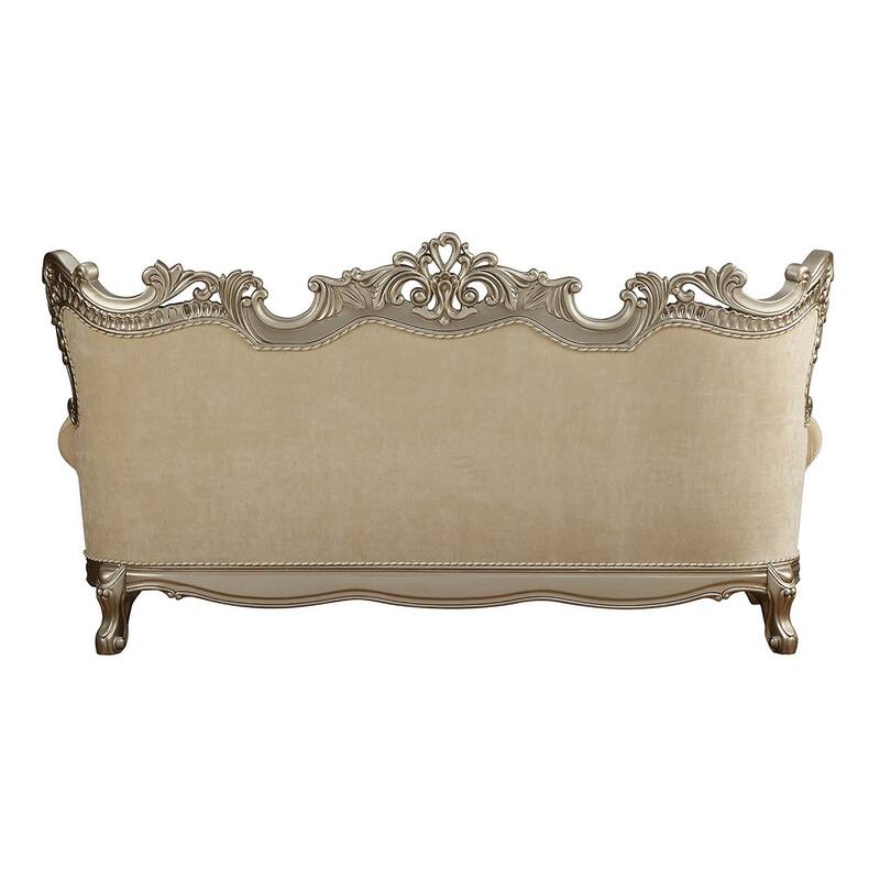 Jacks Beige and Champagne Sofa with 7-Pillow