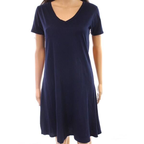 Shop C C California Blue Womens Size Medium M V Neck Solid Shirt