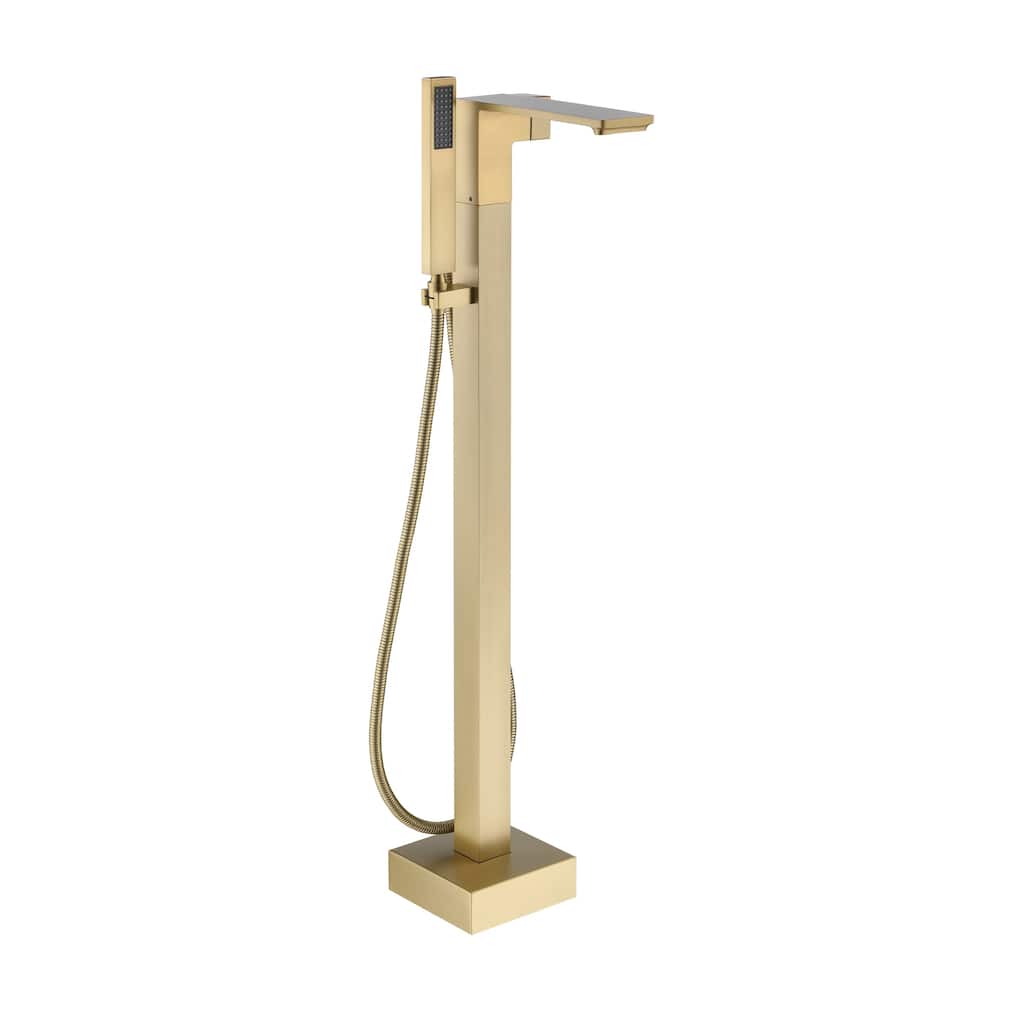 Freestanding Bathtub Faucet With Hand Shower Tub Faucets Floor Mount Tub Filler