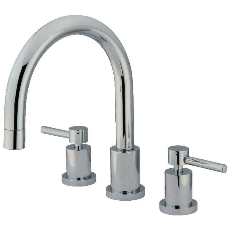 Concord 3-Hole Deck Mount Roman Tub Faucet - Polished Chrome