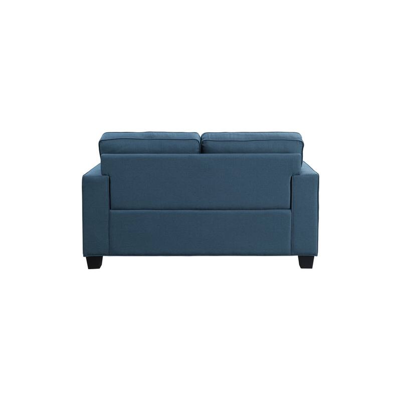 Jobyna Blue Textured Fabric Living Room Set
