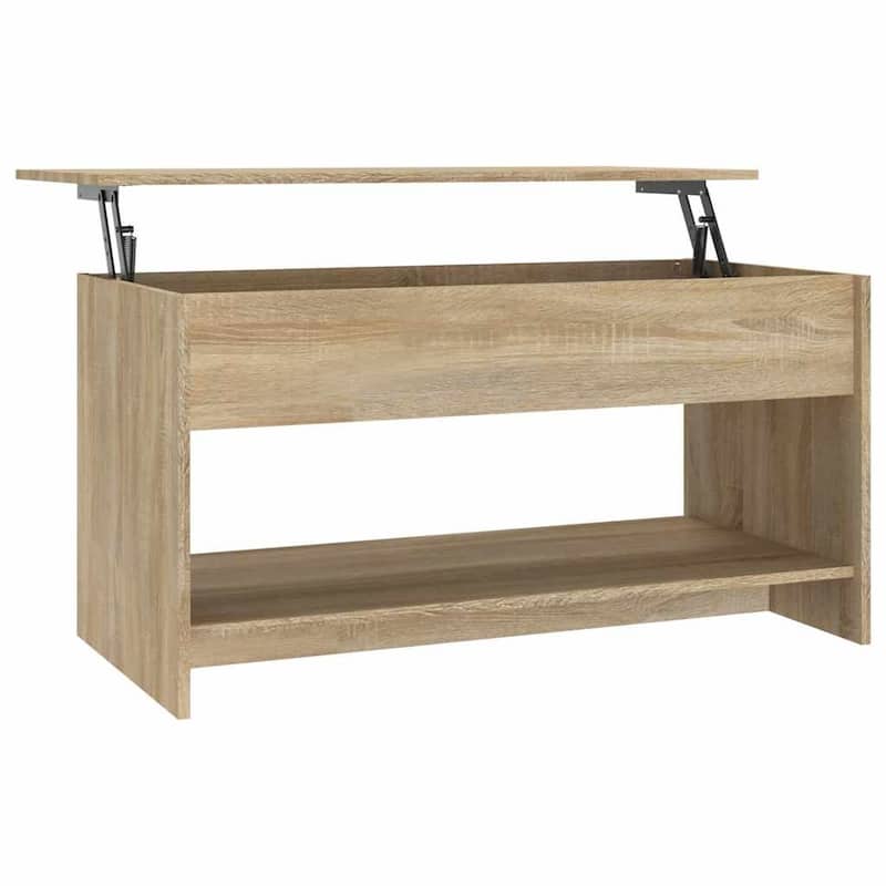 vidaXL Coffee Table Lift Top End Table Accent Side Sofa Table Engineered Wood - 40.2" x 19.7" x 20.7"