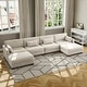 preview thumbnail 39 of 147, Corduroy Upholstered Modular Sectional Sofa for Living Room