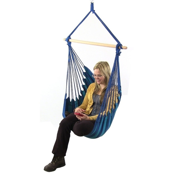 Sunnydaze decor sunnydaze outdoor hanging hammock chair swing with 2 cushions sales