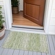 preview thumbnail 26 of 118, Machine Washable Indoor/Outdoor Modern Dotty Links Chantille Rug Sage - 1'8" x 2'6"